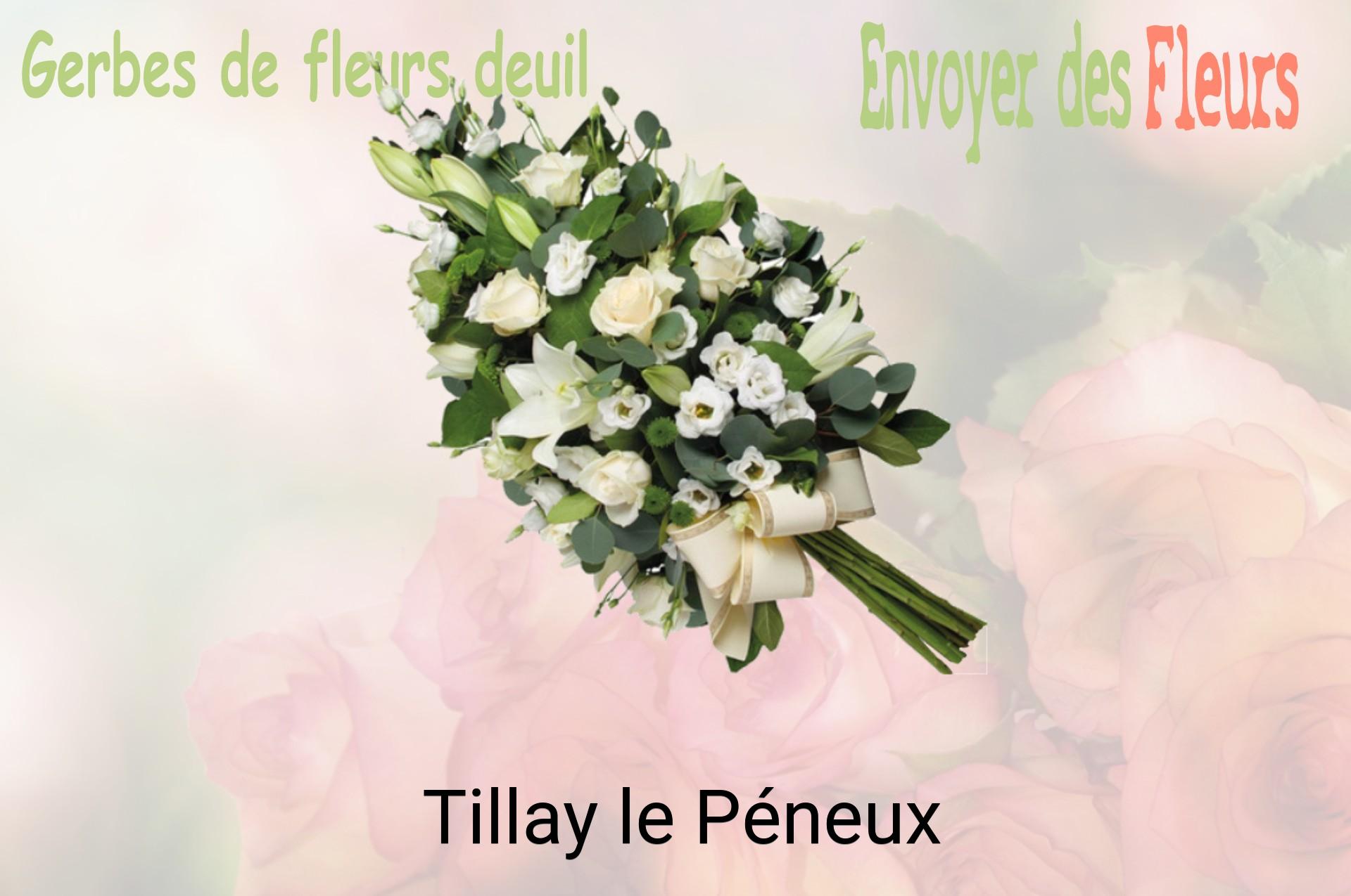 Gerbe de fleurs de deuil livrée à Tillay-le-Péneux